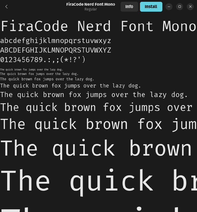 install fonts