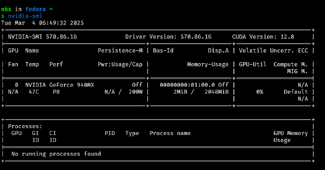 nvdia-smi