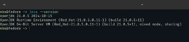 Check Java version
