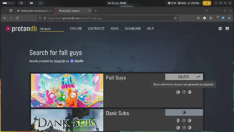 Check Game Compatibility with ProtonDB
