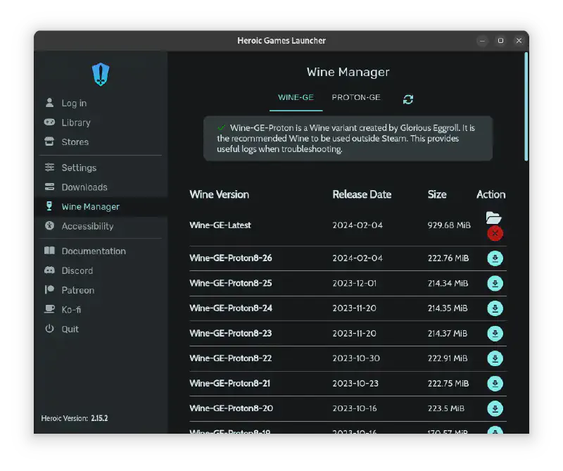Download Wine/Proton