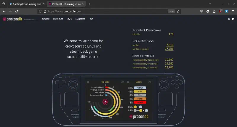 Check Game Compatibility with ProtonDB