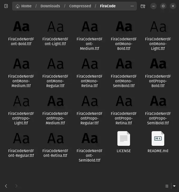 extract fonts
