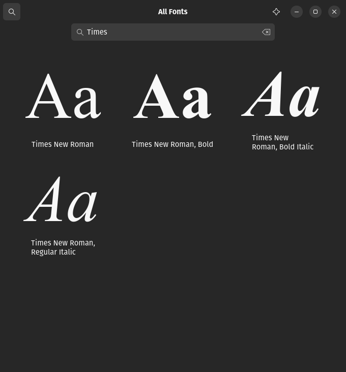 verify fonts